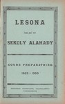 Titlepage (Vol 1): Lesona ho an'ny Sekoly Alahady: Cou...