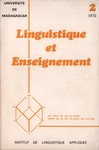 Front Cover: Linguistique et Enseignement: Lingu...