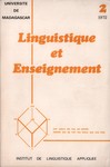 Front Cover: Linguistique et Enseignement: Lingu...