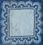 Front: Lace Cloth: Embroidered at LMS Imer...