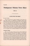 Front Cover: Madagascar Mission News Sheet: No. ...