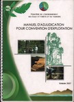 Front Cover: Manuel d'Adjudication pour Conventi...