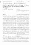 Conservation Status of Vascular Plant Species from the QMM / Rio Tinto Mining Area at Mandena, Tolagnaro (Fort Dauphin) Region, Southeast Madagascar