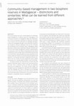 Community-based Management in two Biosphere Reserves in Madagascar – Distinctions and Similarities