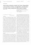 Alternative Business Models for Forest-dependent Communities in Africa: A Pragmatic Consideration of Small-scale Enterprises and a Path Forward
