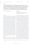 First Page: Swarming behaviour and mass occurre...