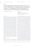 Swarming behaviour and mass occurrences in the world's largest giant pill-millipede species, Zoosphaerium neptunus, on Madagascar and its implication for conservation efforts (Diplopoda: Sphaerotheriida)