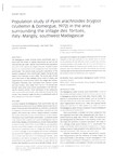 Population study of Pyxis arachnoides brygooi (Vuillemin & Domergue, 1972) in the area surrounding the Village des Tortues, Ifaty-Mangily, southwest Madagascar