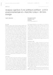 Analyse cognitive d'une politique publique: justice environnementale et «march�s ruraux» de bois-�nergie
