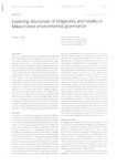 Exploring discourses of indigeneity and rurality in Mikea Forest environmental governance