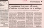 Madagascar: qui est l'étrange Andry Rajoelina? / A Madagascar, l'ascension fulgurante d'un jeune homme happé par la politique
