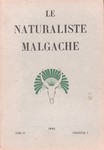 Front Cover: Le Naturaliste Malgache: Tome IV, F...
