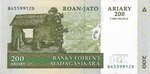 Front: Roan-Jato Ariary (1000 Francs): Ban...