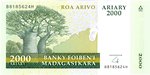 Front: Roa Arivo Ariary (10000 Francs): Ba...