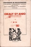 Omaly sy Anio (Hier et Aujourd'hui): Revue d'études historiques