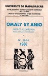 Omaly sy Anio (Hier et Aujourd'hui): Revue d'études historiques