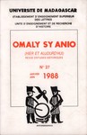 Omaly sy Anio (Hier et Aujourd'hui): Revue d'études historiques