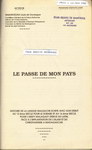 Titlepage: Le Passé de Mon Pays: Histoire de l...