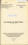 Titlepage: Le Passé de Mon Pays: Histoire de ...