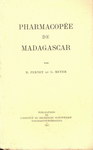 Front Cover: Pharmacopée de Madagascar