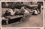 Roadside food market in Madagascar