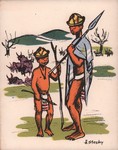 Front: Antandroy boys with spear