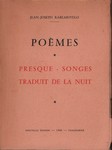 Front Cover: Poèmes: Presque-songes traduit de ...