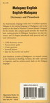 Back Cover: Malagasy-English English-Malagasy D...