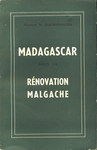 Front Cover: Madagascar sous la Rénovation Malg...