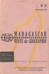 Front Cover: Madagascar Revue de Géographie: No...