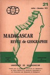 Front Cover: Madagascar Revue de Géographie: No...