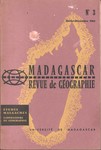 Front Cover: Madagascar Revue de Géographie: No...