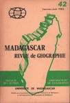 Front Cover: Madagascar Revue de Géographie: No...