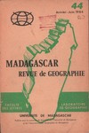 Front Cover: Madagascar Revue de Géographie: No...