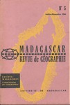 Front Cover: Madagascar Revue de Géographie: No...