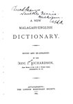 Titlepage: A New Malagasy-English Dictionary