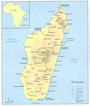Map: Madagascar & Komoren