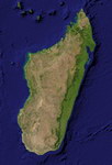 Madagascar Satellite Map