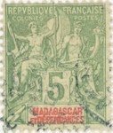 Navigation and Commerce: 5-Centime Postage Stamp