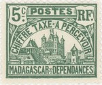 Front: Rova: 5-Centime Postage Stamp