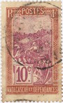 Front: Filanjana: 10-Centime Postage Stamp
