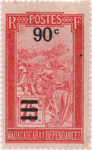 Front: Filanjana: 75-Centime Postage Stamp...