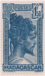 Front: Sakalava Chief: 1.50-Franc Postage ...