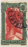 Front: Sakalava Chief: 40-Centime Postage ...