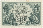 Front: Paris Colonial Exhibition: 40-Centi...