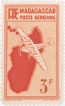 Front: Mailplane: 3-Franc Postage Stamp