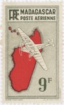 Front: Mailplane: 9-Franc Postage Stamp