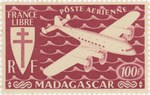 Front: Mailplane: 100-Franc Postage Stamp