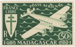 Mailplane: 50-Franc Postage Stamp