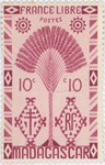 Front: Ravenala Design: 10-Centime Postage...